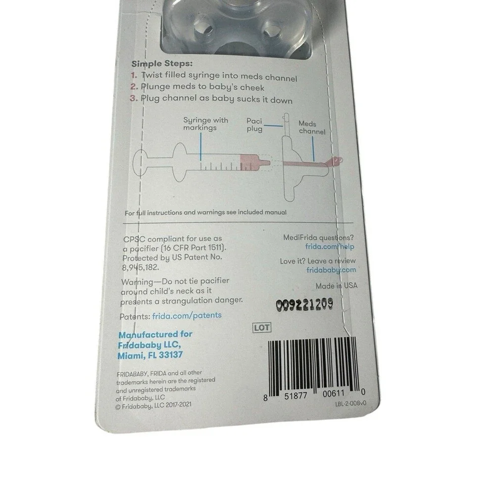 FRIDA BABY Medi Frida Accu-Dose Pacifier Baby Medicine Dispenser 0+ Months